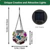 1pc Solar-Powered Butterfly Lanterns Metal Hanging Outdoor Lights, Yard Decor - Holiday Gift Solar Outdoor Decorations