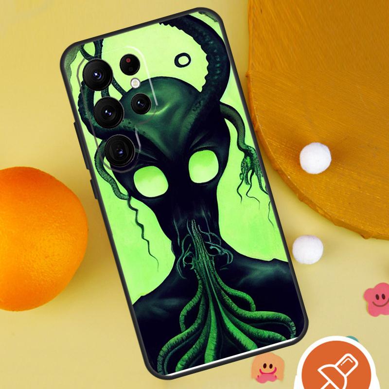 Alien Kawaii Art Phone Case For Samsung Galaxy S25 Ultra S24 S23 S22 S21 Ultra S9 S10 Plus S20 FE Funda Cover
