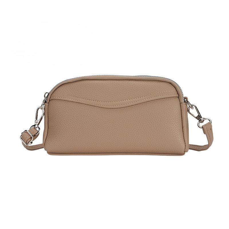 New Retro Women Bag - Two Compartment Zipper Crossbody Phone Purse Versatile Handheld Shoulder Bag for Casual Style