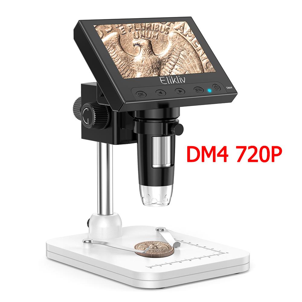 

Цифровой микроскоп Elikliv EDM43 1000x 4.3 1080P Microscopio Digital Para Electronica 1800mAh для монет ПК ноутбук паяльник инструмент 1000X