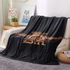 1PC DAF Patterned Flannel Blanket Suitable For All Seasons for Home Decor Warmth and Comfort Gifts Holiday Present