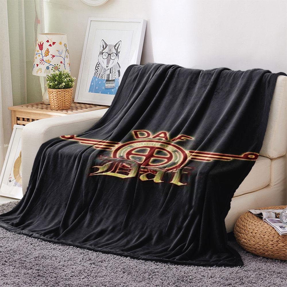 1PC DAF Patterned Flannel Blanket Suitable For All Seasons for Home Decor Warmth and Comfort Gifts Holiday Present