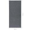 VidaXL Rug 100x250 Cm Grey