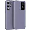 Capa Carteira Flip Samsung Galaxy S22 Ultra Smart View, Roxa