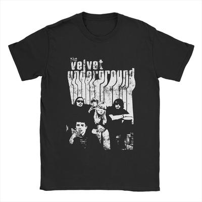 The Velvet Underground T Shirts Men Cotton Novelty T-Shirt Crewneck Tee Shirt Short Sleeve Clothing Plus Size