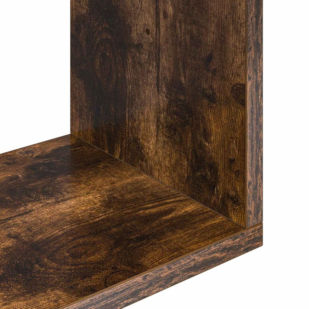 Wall Shelf Smoked Oak 70 x 20 x 100 cm Engineered Wood