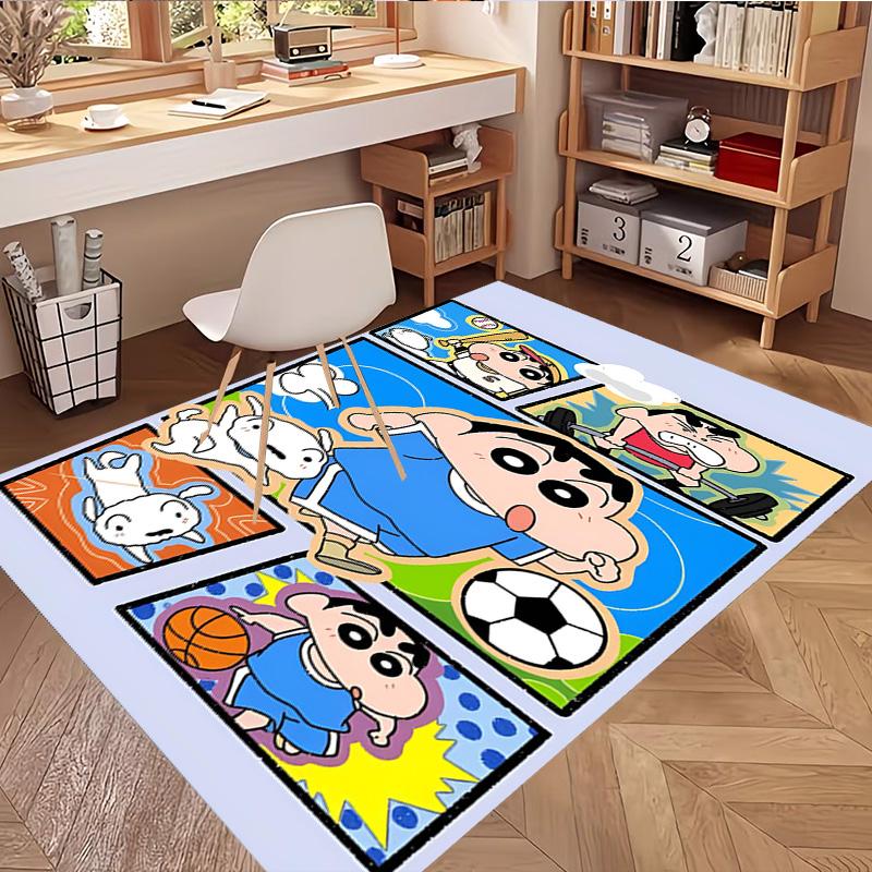 Cartoon comics Print Rug, Washable Floor Carpet, For Entryway Dorm Laundry Room Office Study, Home Decor Birthday Christmas Gift