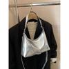 Silver Underarm Bag Women's 2025 New Arrival Summer Tote Bag Large Capacity Classy Sentong Qin Shoulder Messenger Bag
