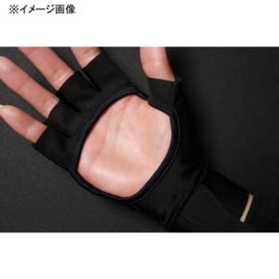 JACKALL Cooling UV Protection Gloves, Size L, Black