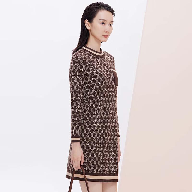 JESSIE Printed Mid-Length Loose-Fit Women's Sweater JMWHM379