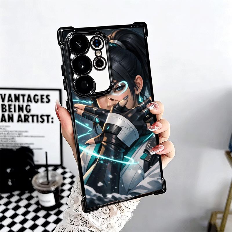 V-Valorant Sage Soft Phone Case For Samsung Galaxy S26 Ultra S25 Edge S24 FE S23 Plus S22 S21 + S20 Plating Anti-Fall Fundas