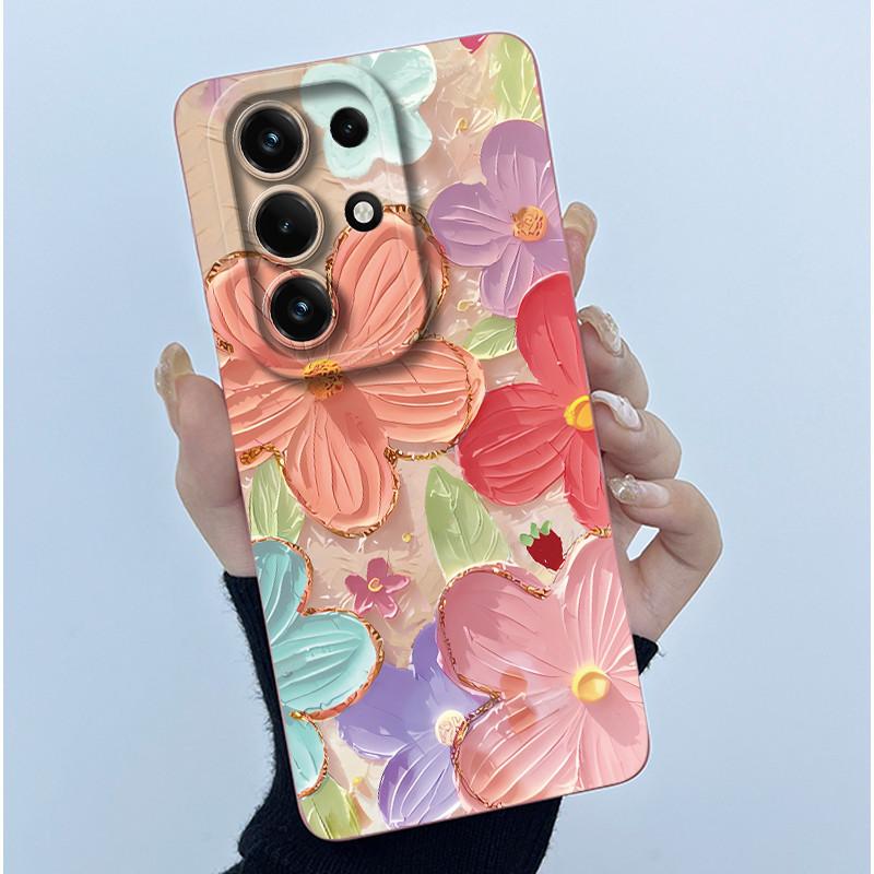 For Itel S26 Ultra Super 26 Ultra S688LN Case Simplicity Oil Painting Floral Silicone Soft Casing New Shockproof Back Cover