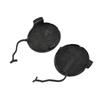 Brand New Left Right Front Tow Hook Bumper Left Right Drag Hook Eye Cover Front Bumper Unpainted BLACK Plastic