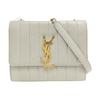 [Gebraucht] Ysl Vicky Gold Logo Stepp Lammleder Ketten Geldbörse Schulter Crossbody Tasche - Sehr Gut #FM8XH6