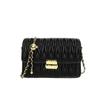 New Shoulder Crossbody Women's Bag Chain Fashion Trend Small Square Bag Pleated Small Bag
