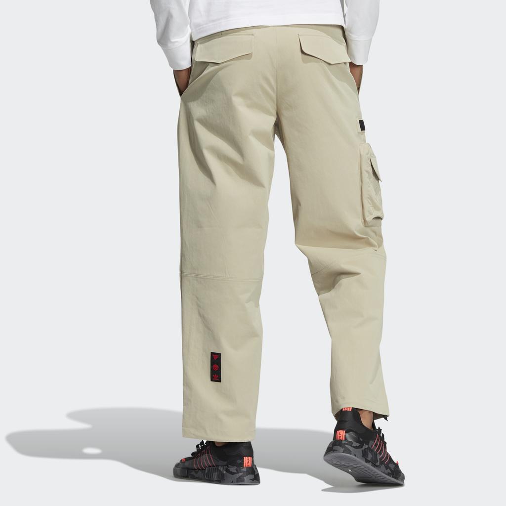 adidas Originals Knitted Sweatpants Men's Grassland Brown Moderate Straight Fit Pants HC0572