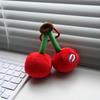 Persimmon Orange Bag Pendant Strawberry Plush Cherry Key Ring Fashion Fruit Key Chain  Children