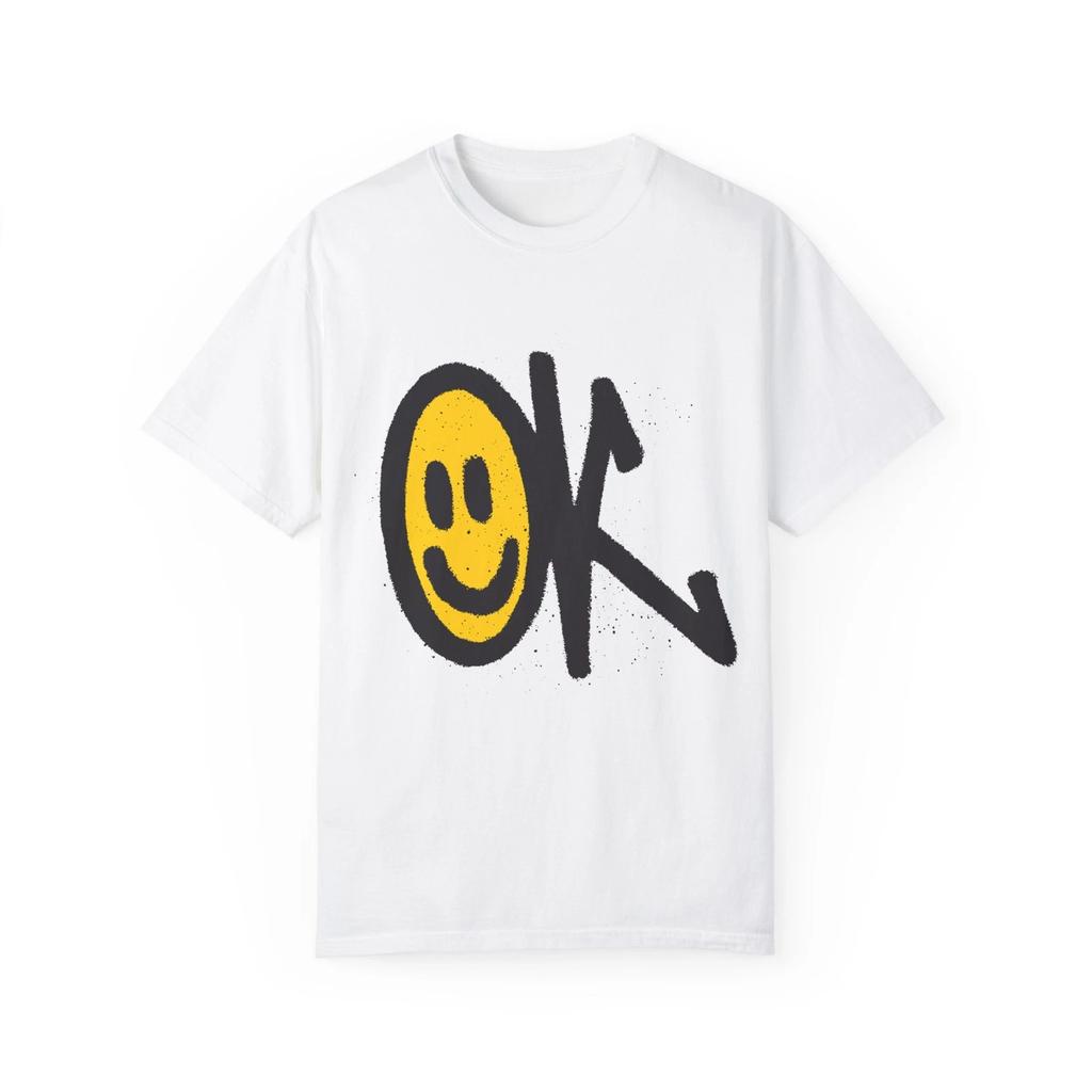 OK Urban Graffiti Art Style Quote :: Unisex Garment-Dyed T-Shirt