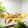 PLA Lizard Habitat Leaf Suction Cups Basking Rest Terrace  Reptile Basking Area
