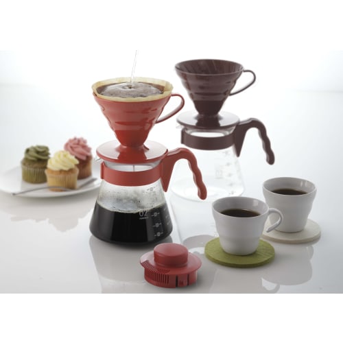 HARIO V60 Coffee Server 02 Set Pale Gray for 1-4 Cups Coffee Drip Made in Japan VCSD-02PGR