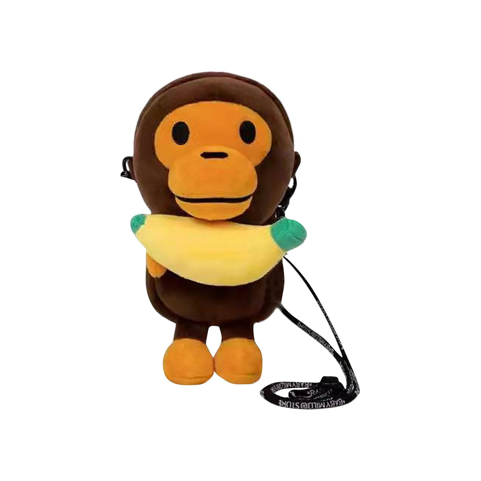 

Сумка для телефона в виде куклы обезьяны, сумка через плечо, кошелек для монет One Size