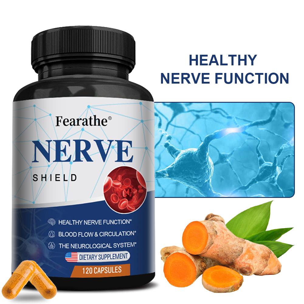 Neuroprotective capsules containing sulfur octanoic acid turmeric vitamin B120 capsules vegetarian capsules