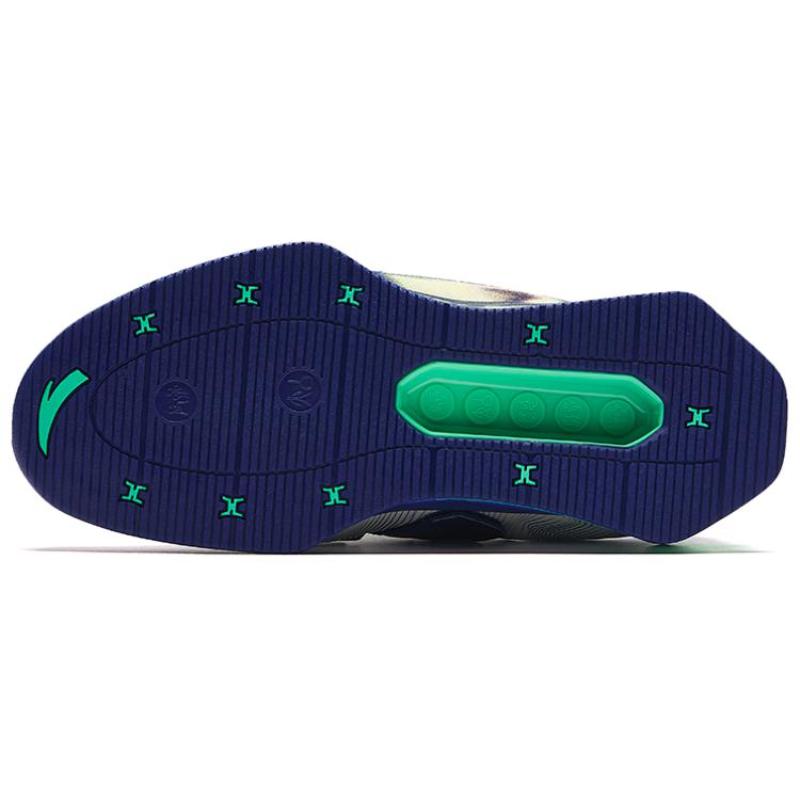 Anta Zhen Yu Slip Resistant Abrasion Resistant Low top Training Shoes Men's White Blue Sneakers