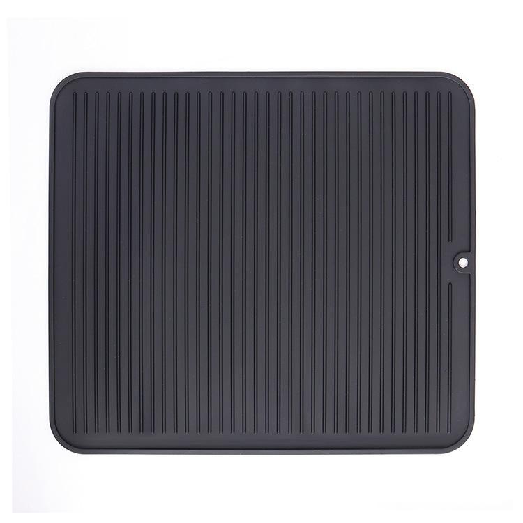 Food Grade Silicone Drying Mat 30x40cm, Non-Slip Cutting Board Pad, Heat Resistant Counter Trivet for Dishes