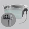 Overflow Head for Kitchen Sink Square Style Fits 21mm Overflow Pipe 250mm Pipe Length PP Material Construction