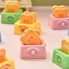 Dollhouse Miniature Toaster Accessory Mini Resin Kitchen Bread Appliance Model for Doll House Breakfast Scene Display