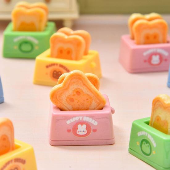 Dollhouse Miniature Toaster Accessory Mini Resin Kitchen Bread Appliance Model for Doll House Breakfast Scene Display