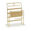 Multifunctional Jewelry Storage Rack for Earrings Necklaces Bracelets Portable Metal Wood Display Organizers