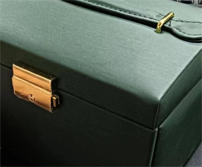 Elegant Three-Layer Jewelry Box: High-Capacity Storage for Necklaces, Earrings, and Rings