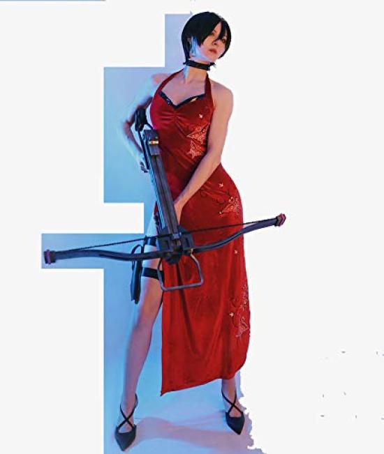 

Лаванда Ада Вонг Косплей Красный Школьный Хэллоуин Размер L Костюм, Ципао, Фестиваль, Костюм,