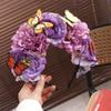 Butterfly Headdress Floral Crown Hair Hoop Cosplay Fairy Headband  Bride Hair Accessorie