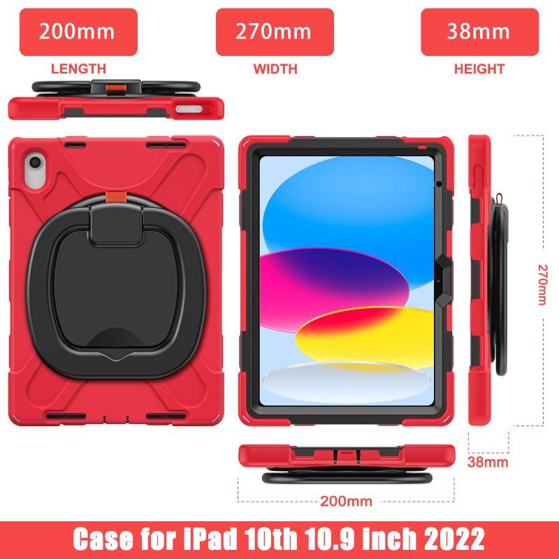 Silicone Kids Tablet Stand Case IPad 10th Gen Shockproof Full Coverage With Built-in Kickstand