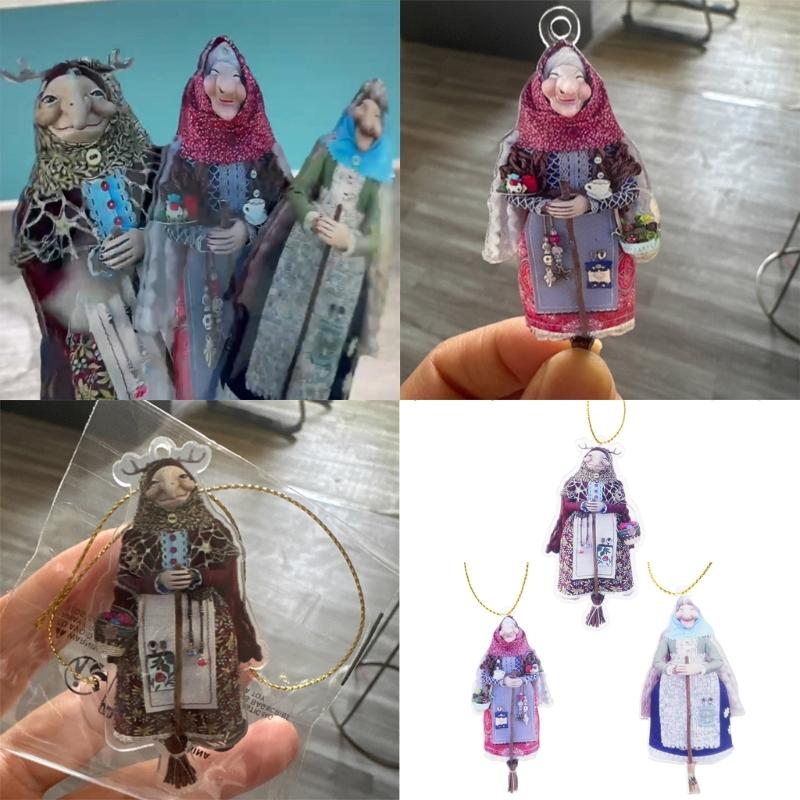 6.3Inch Height Handmade Kitchen Witch Doll,Enchanting Good Luck Charm Cooking Doll,Unique Kitchen Home Decoration