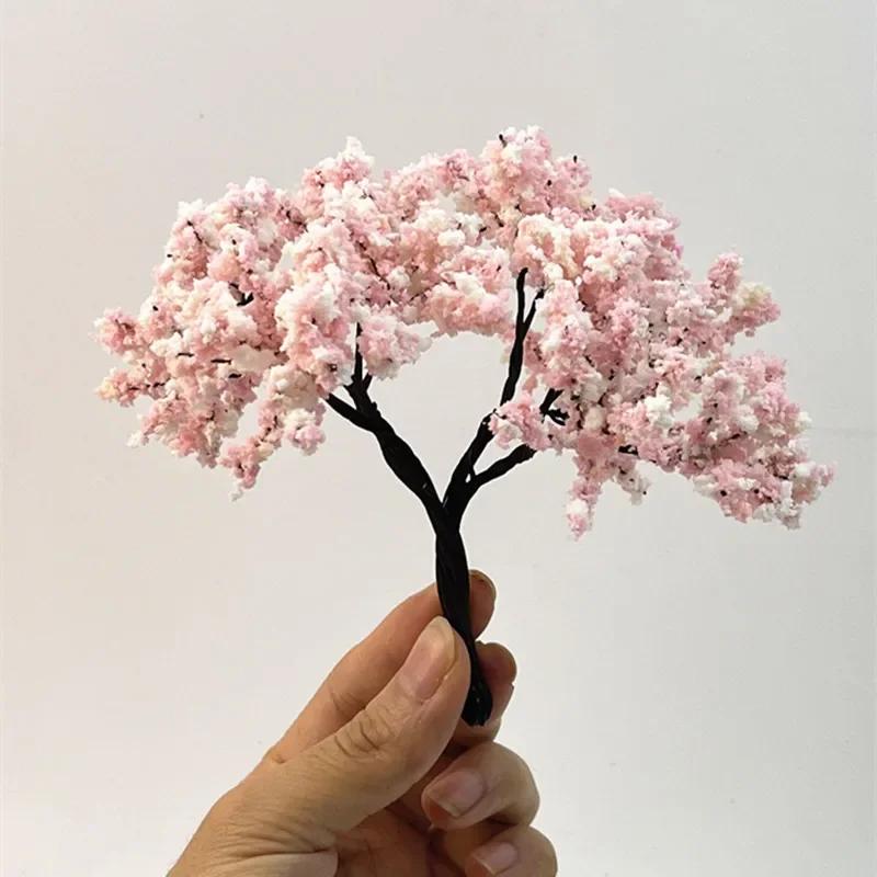 

9-25Cm Red Miniature Model Cherry And Peach Tree Can Be (As shown-33369)-