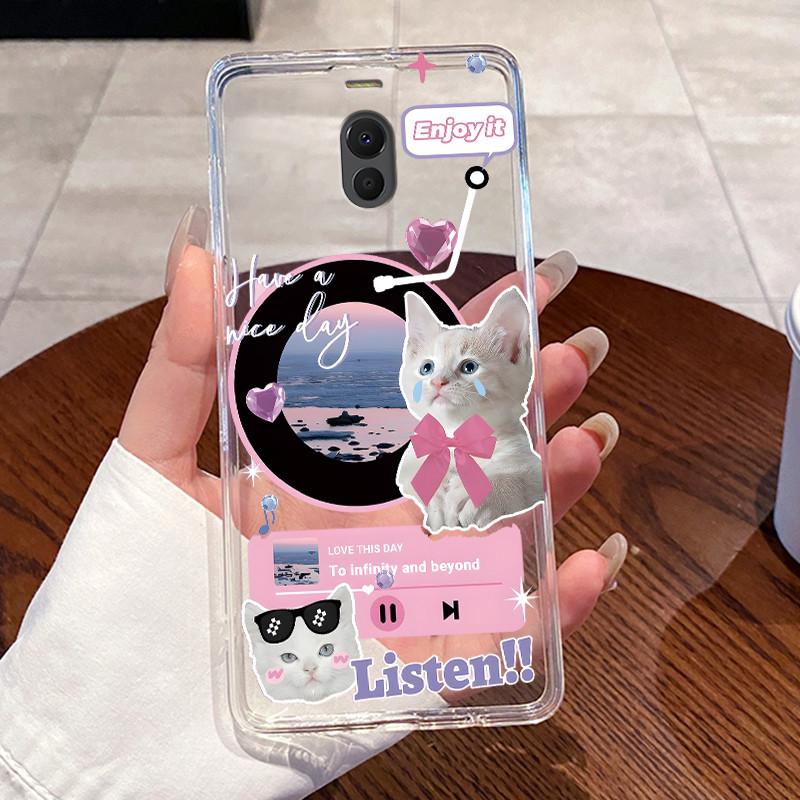 Casing For Meizu M6 Note M6 M6T Case Aesthetic Fashion Cute Cat Astronaut Soft Silicone Back Cover Transparent TPU Phone Case