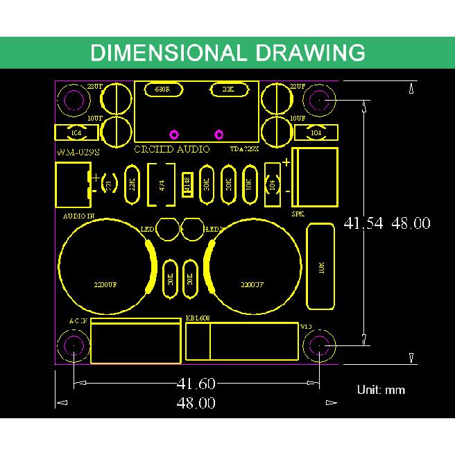 CIRMECH AC12-32V Single Channel TDA7293 100 HIFI Audio Amplifier Board DIY Kit and Assembled BoardGood product
