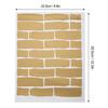 4Pcs Innovative Brick Pattern PVC Wall Sticker Home Decoration for Bedroom Living Room Use