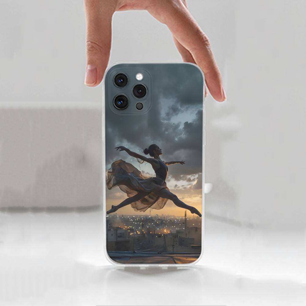 

Танцующая Артистичная Балерина Чехол Для iPhone 16,15,14,17,13,12,11 Plus,Pro,Max,XR,XS,X,7,8 Plus,SE,Mini,Прозрачный,Силиконовый Чехол iPhone15promax
