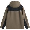 LiNing Life Series Water-Resistant Hooded Letter Insert Outdoor Cycling Climbing Cardigan Zipper Windbreaker Unisex Outerwear Teak-Brown AFDU945-3