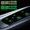 1/2PCS Car Styling Window Switch Luminous Stickers Nighting Glowing Button Auto Stickers Universal Green Orange Blue
