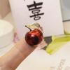 Nouvelle broche badge pomme rouge pour femme, broche corsage pomme exquise, boucle anti-lumière fixe pour vêtements