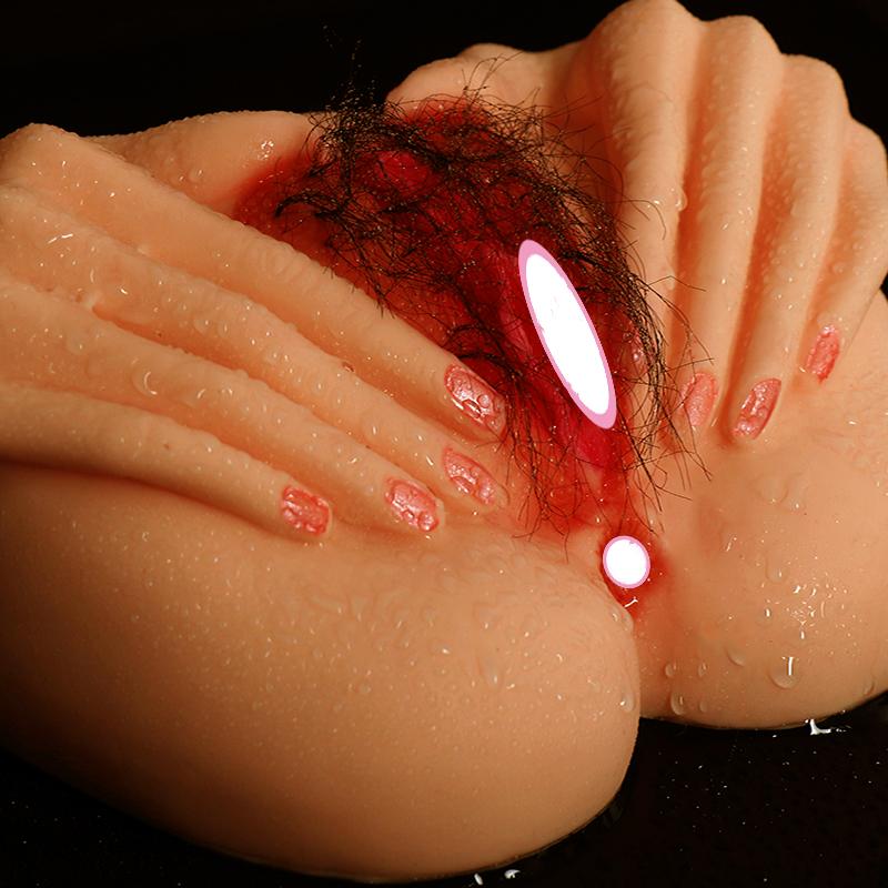 Men's Masturbator Soft Big Butt Real Skin Feel Inverted Model Pubic Hair Sex Toys Sex Doll Adult's Toy