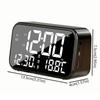 Large Digital Alarm Clock Rechargeable Bluetooth Speaker Smart LED Display Clock  Bedroom