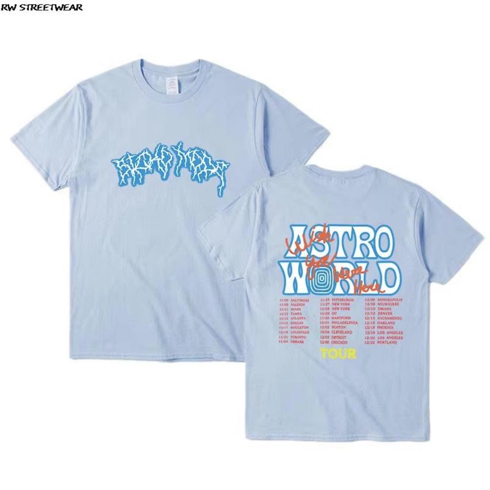 24ss uptopia t shirt men vintage hiphop cotton streetwear Oversized tee tops cactus lightning Brown jack