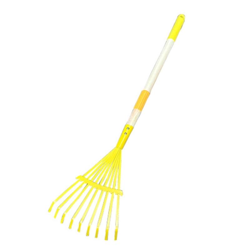 Детские грабли для листьев Детский размер Садовые грабли Детские грабли Грабли для малышей с пластиковой головкой Детские грабли для двора Садовый инструмент