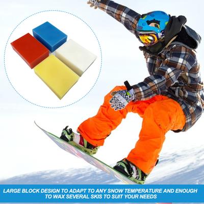 Evrensel Kayak ve Snowboard Balmumu Tüm Kar Sıcaklığı Balmumu Kar Blok Balmumu Kayak Snowboard Koruması için Kayak Yarışı Balmumu